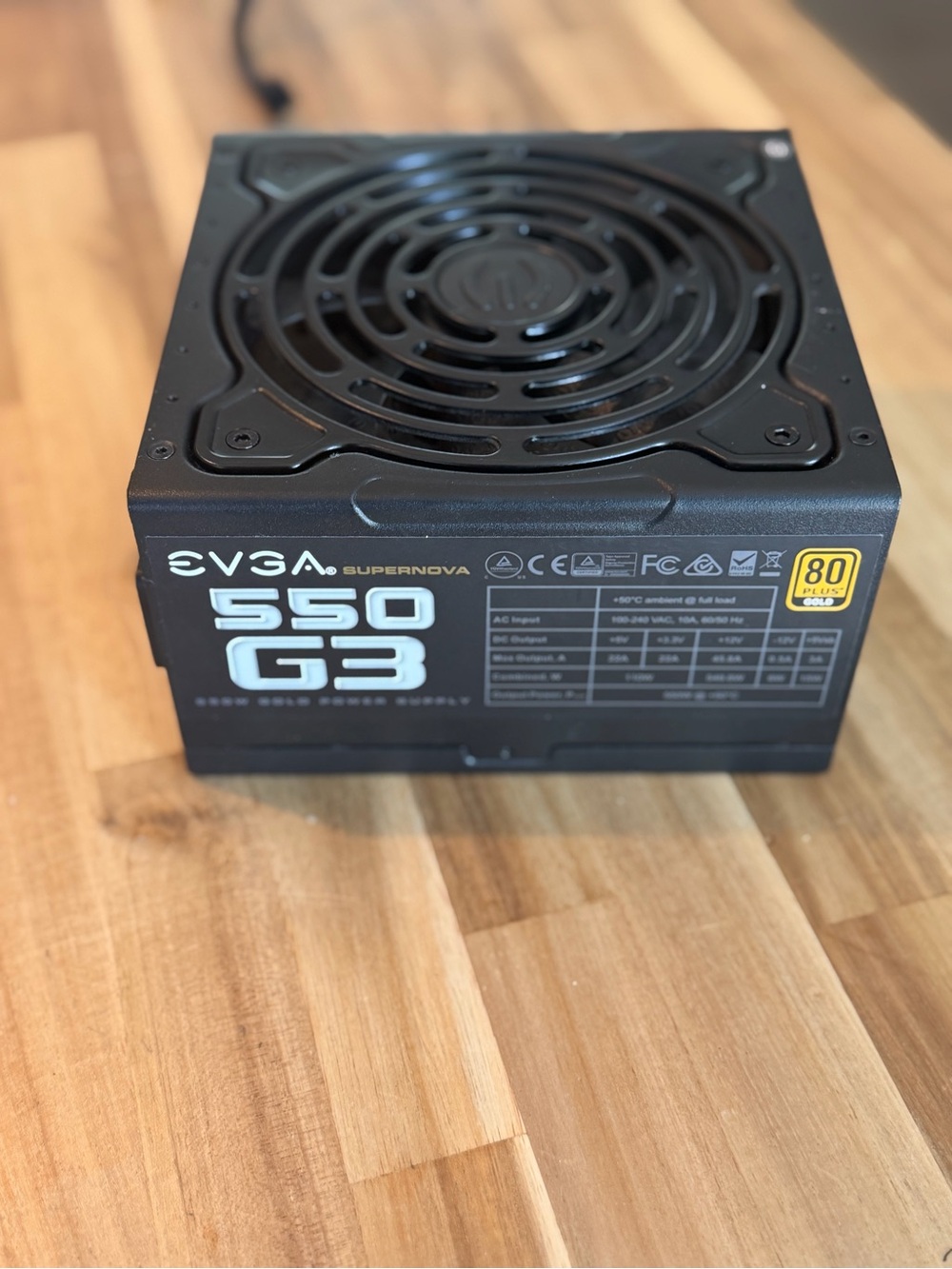 EVGA Supernova 550W G3 Power Supply - Black Modular
